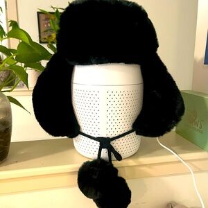 Pankhurst☃️ Fleece Lining Cable/Knit Beanie Hat Earflaps Cap